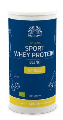 Mattisson Organic sport whey protein blend vanille (450 gr)
