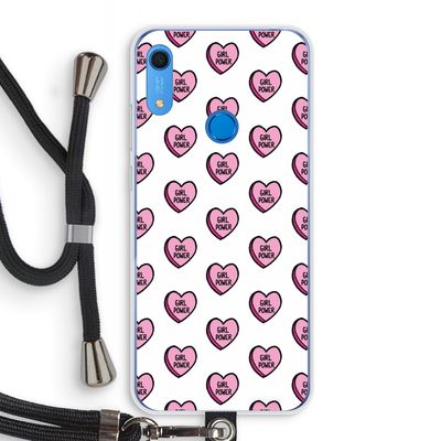 GIRL POWER: Huawei Y6s Transparant Hoesje met koord
