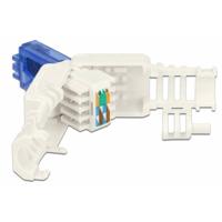 Delock DeLOCK - Netzwerkanschluss - RJ-45 (M) - UTP - CAT 6a - (Anzahl pro Packung: 2) RJ45-stekker CAT.6A UTP zonder gereedschap 2 stuks 86417 Blauw, Wit 1