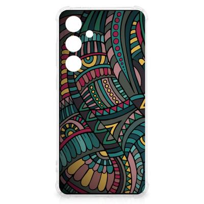 Samsung Galaxy S24 FE Doorzichtige Silicone Hoesje Aztec Samsung Galaxy S24 FE Doorzichtige Silicone Hoesje Aztec