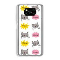 Meow: Xiaomi Poco X3 Pro Transparant Hoesje