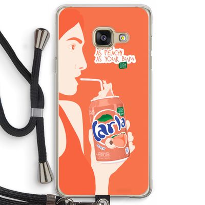 Peach please!: Samsung Galaxy A3 (2016) Transparant Hoesje met koord