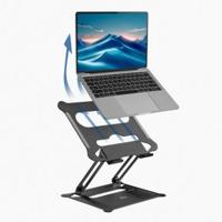 ACT Laptopstandaard. aluminium. inklapbaar. traploos in hoogte verstelbaar