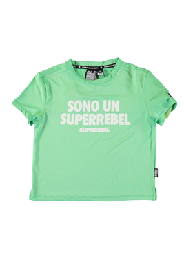 SUPERREBEL Meisjes t-shirt Benica - Fluo mint