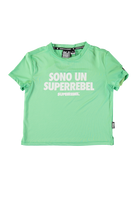 SUPERREBEL Meisjes t-shirt Benica - Fluo mint - thumbnail