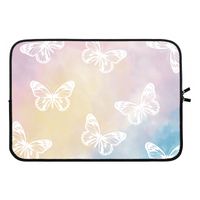White butterfly: Laptop sleeve 13 inch