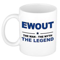 Ewout The man, The myth the legend cadeau koffie mok / thee beker 300 ml - thumbnail