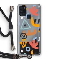 Abstract: Samsung Galaxy A21s Transparant Hoesje met koord
