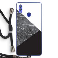 Combinatie marmer: Honor Note 10 Transparant Hoesje met koord