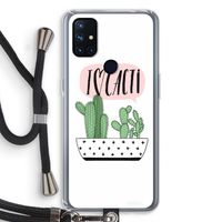 I love cacti: OnePlus Nord N10 5G Transparant Hoesje met koord