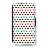 Hartjes: iPhone 12 mini Flip Hoesje