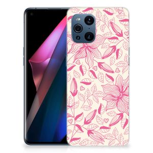 OPPO Find X3 | X3 Pro TPU Case Pink Flowers