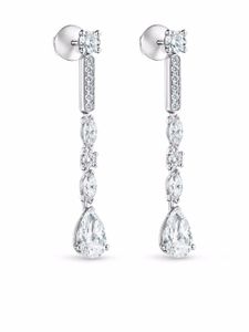 DE BEERS boucles d'oreilles Snow Dance en or blanc 18ct ornées de diamants - Argent