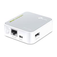 TP-Link TL-MR3020 draadloze router Fast Ethernet Single-band (2.4 GHz) 4G Zilver, Wit - thumbnail