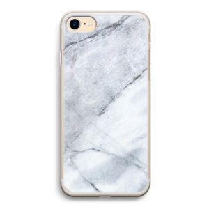 Witte marmer: iPhone 7 Transparant Hoesje