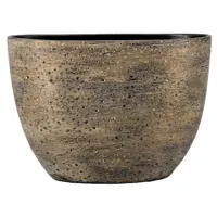 Pot ovaal aveiro 50x20x36 bruingoud