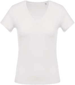 Kariban K390 Ladies' short-sleeved V-neck T-shirt