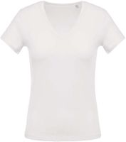 Kariban K390 Ladies' short-sleeved V-neck T-shirt