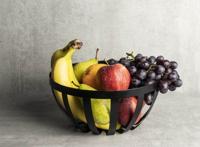 Gusta Fruitschaal - Zwart - Metaal - Industrieel - Opbergmand - ø25cm Gusta Fruitschaal - Zwart - Metaal - Industrieel - Opbergmand - ø25cm