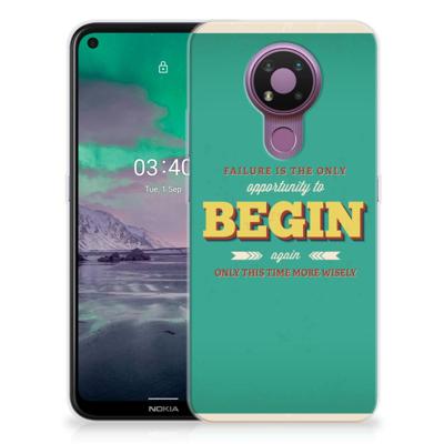 Nokia 3.4 | Siliconen hoesje | met naam Quote Begin Nokia 3.4 | Siliconen hoesje | met naam Quote Begin