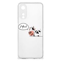 OPPO A78 5G | A58 5G Telefoonhoesje met Naam Cow - thumbnail