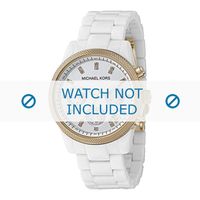 Michael Kors horlogeband MK5189 Keramiek Wit 20mm - thumbnail