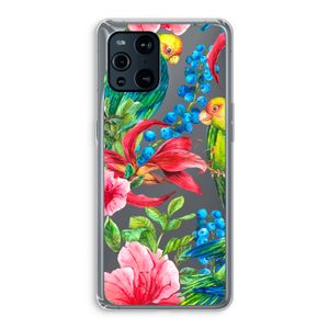 Papegaaien: Oppo Find X3 Transparant Hoesje