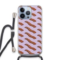 Bacon to my eggs #2: iPhone 13 Pro Transparant Hoesje met koord