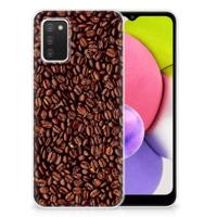 Samsung Galaxy A03S | Siliconen Case | Koffiebonen