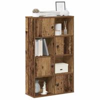Boekenkast 60x24x101,5 cm bewerkt hout oud houtkleurig