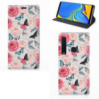 Samsung Galaxy A9 (2018) Smart Cover Butterfly Roses - thumbnail