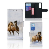 Huawei P40 Telefoonhoesje met Pasjes Paarden