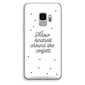 Confetti: Samsung Galaxy S9 Transparant Hoesje