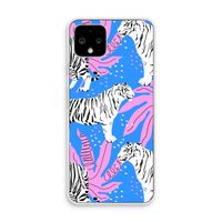 Tijger: Pixel 4 Transparant Hoesje