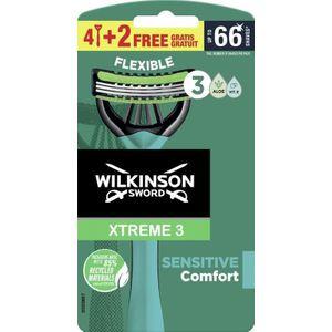 Wilkinson Wilkinson Xtreme 3 Sensitive Comfort Wegwerpscheermesjes - 4 stuks