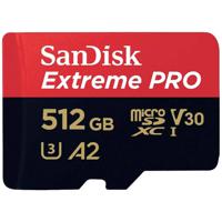 SanDisk Extreme PRO microSDXC-kaart 512 GB Class 10, UHS-I, v30 Video Speed Class Schokbestendig, Waterdicht - thumbnail