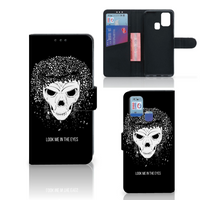 Telefoonhoesje met Naam Samsung Galaxy M31 Skull Hair - thumbnail