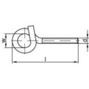 TOOLCRAFT 159629 Sterke plafondhaak 120 mm Galvanisch verzinkt staal 20 stuk(s)