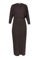 Ineke LS dress - espresso - 13405