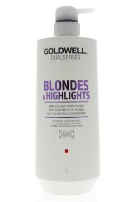 Goldwell Dualsenses Blondes & Highlights Anti-Yellow Conditioner 1000ml | Voor Blond Haar