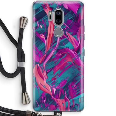 Pink Clouds: LG G7 Thinq Transparant Hoesje met koord