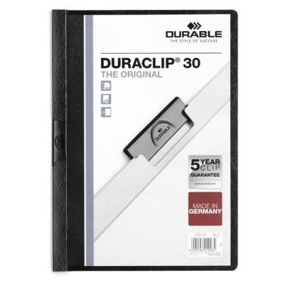 Documenthouder Durable DURACLIP 30 A4 Zwart A4 25 Onderdelen