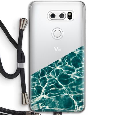 Weerkaatsing water: LG V30 Transparant Hoesje met koord