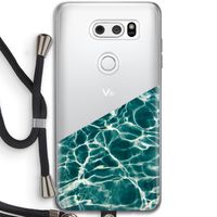 Weerkaatsing water: LG V30 Transparant Hoesje met koord