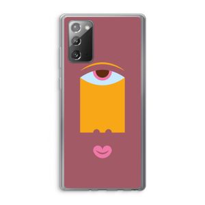 Mono V: Samsung Galaxy Note 20 / Note 20 5G Transparant Hoesje