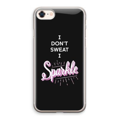Sparkle quote: iPhone 8 Transparant Hoesje