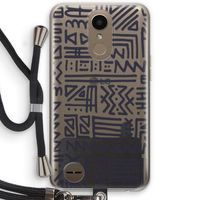 Marrakech print: LG K10 (2017) Transparant Hoesje met koord