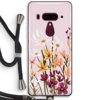 Painted wildflowers: HTC U12+ Transparant Hoesje met koord