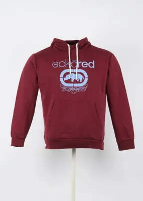 Regular Eckored Hoodie in Red size L