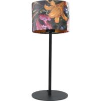 Masterlight Zwarte tafellampVenus met Flower lampenkap - 4470-05-BL-30
